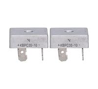 Baxnore Redresseur de pont KBPC3510 2 pièces boîtier en aluminium soudage à haute température pour générateur d'essence automatisation industrielle machines CNC refroidissement rap