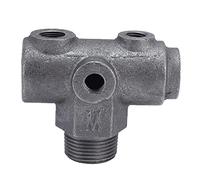 Baxnore Régulateur de compresseur d'air en fonte robuste, support durable avec conception à 5 trous pour une ventilation fluide de l'excès de gaz, accessoires de rechange pour comp