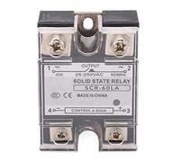 Baxnore Relais à semi-conducteurs 60 A Régulateur de tension continu Module SSR Entrée 4-20 mA à sortie 28-250 VAC pour l'éclairage de moteur d'équipement de chauffage et une utili