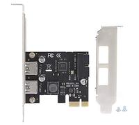 Baxnore Riser Card PCI E vers USB3.0 Accessoire d'ordinateur de Bureau avec Interface Avant 19 20 Broches Technologie de dépôt d'or épaissie pour Ordinateur de Bureau, Travail de b