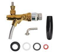 Baxnore Robinet de bière à réalisation réglable de qualité alimentaire en acier inoxydable Golden Keg Golden Control Control For Bars Hotels Restaurants et Home Brewing 22.1x15.5x5