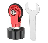 Baxnore Roue de poussée de tube de selle de vélo usinée CNC, légère et durable, tige de selle de vélo pliante, roue de voyage pour tubes de selle ronds de 28 à 32 mm, alliage d'alu (Rouge)