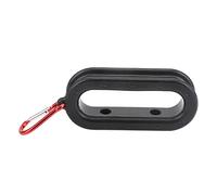 Baxnore Rubber Aluminium Alloy de pêche câble Puller Bouton Rouge Bouton Rouge Bottoir Outil de Suspension Durable Léger pour la pêche en mer Accessoire 120x51x27.5 mm 1PCS