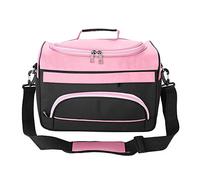 Baxnore Sac à Outils de Coiffure Professionnel Organisateur de Salon de Grande capacité avec Plusieurs Poches pour stylistes Étui de Rangement de Voyage Noir Rose Rose 35x24x20cm (Rose Rose)