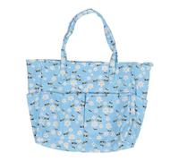 Baxnore Sac à tricot de projet Sac à bagages de grande capacité Sac à crochet pour crochet Crochet Aigne de tricot Blue Eleging Travel Craft Sac Organisateur 600d Oxford Tissu 35 x