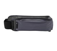 Baxnore Sac Banane de Course léger élastique Respirant Ceinture de Jogging avec Bande réfléchissante Multi Poches pour Course à Pied Cyclisme Voyage Fibre de polyuréthane réglable (Gris)