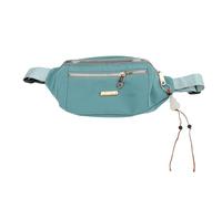 Baxnore Sac Banane en PU, Sac Banane Multicouche, Sac Banane de Grande capacité, Sac Banane de Sport léger, Sac Lombaire à bandoulière réglable pour Le Sport (Vert)