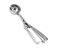 Baxnore Scoop de crème glacée en acier inoxydable avec déclencheur, scooper de fouille à balle manuelle, conception chargée à ressort ergonomique pour cuisine à domicile, outil de