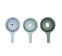Baxnore Scoop sensoriel Silicone Pliant éducation précoce Accessoires de Poubelle sensorielle Ensemble d'entonnoirs sensoriels pour Les Tout-Petits 3 pièces Silicone 155x90mm