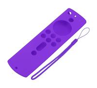 Baxnore Silicone Protect for Fire Stick Control, Couvercle antidérapant Antichoc avec Longe, matériau Doux adapté à la Peau, Accessoires de deuxième génération de deuxième générati (Rouge) (Bleu)
