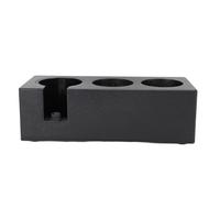 Baxnore Station de bourrage de café Support de porte-filtre universel en plastique de qualité supérieure avec taille réglable pour accessoires de machine à expresso Support de dose (Noire)