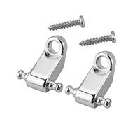Baxnore Support d'arbre à cordes à rouleaux avec accessoire à vis pour guitare électrique basse Rouleau d'arbre à cordes de guitare en métal durable pour une stabilité d'accord amé (Argent)