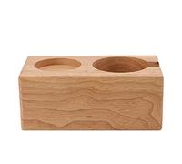 Baxnore Support de doseur de café et support distributeur en bois de hêtre de qualité supérieure avec base stable pour outils à expresso de 58 mm, 51 mm, 53 mm, 54 mm, accessoires (Couleur du bois)