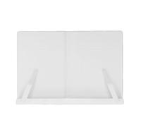 Baxnore Support de Livre réglable, détenteur de Lecture de Bureau Ergonomique pour Les Livres de Livres Multiple avec Un Espace de Base SACKABLE RACKable pour l'étude de Bureau (Blanc)