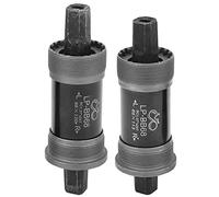 Baxnore Support de pédalier de vélo de montagne, support de pédalier à trou carré, axe inférieur de vélo en métal robuste pour coque de cadre de 68 mm, ensemble de 2 pièces, sans v (120MM)