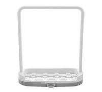 Baxnore Support de rangement de cuisine pour torchon, éponge, savon, barre amovible, support de séchage de serviettes, en plastique, sans danger, gris, Beige, 17x7x19, 8cm, organis (Grise)