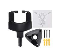 Baxnore Support mural pour guitare, support sécurisé, robuste et durable pour basse électrique acoustique, ukulélé, violon, plastique noir, 141 g, 14,3 x 9,3 x 2,8 cm