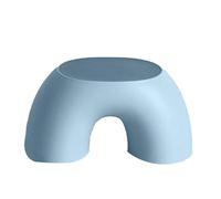 Baxnore Tabouret, Tabouret en Plastique avec Base résistante, Tabouret de Pas Multifonctionnel pour la Chaussure de Salle de Bain changeant avec Conception Ergonomique (Bleu)