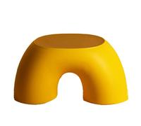 Baxnore Tabouret, Tabouret en Plastique avec Base résistante, Tabouret de Pas Multifonctionnel pour la Chaussure de Salle de Bain changeant avec Conception Ergonomique (Jaune)