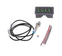 Baxnore Tachymètre numérique pour moteur, compteur de vitesse avec capteur à effet Hall, affichage LED à 4 chiffres, écran vert de 0,56 pouces, mesure de haute précision pour équip