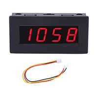 Baxnore Tachymètre numérique RPM mètre affichage LED à 4 chiffres testeur de vitesse de rotation mesure à large plage pour moteurs équipement industriel DC 8-15 V (Rétroéclairage rouge)