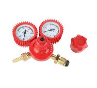 Baxnore Tank Clear Accurate Dial Thickened Anti Slip Knob Aluminum Alloy Gas Pressure Regulator for Welding Cutting Health Electronics Red