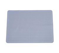 Baxnore Tapis de cuisine chauffant antidérapant en SILICONE pour la PROTECTION des cuisinières électriques et le séchage de la vaisselle, 20x28 pouces, grande taille, DURABLE (Gris clair)