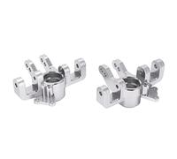 Baxnore Tasse de direction avant en alliage d'aluminium robuste, pièce de mise à niveau usinée CNC de haute précision pour voiture RC à l'échelle 1/6 LOSI SUPER BAJA REY 2 pièces 7 (Argent)