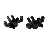 Baxnore Tasse de direction avant en alliage d'aluminium robuste, pièce de mise à niveau usinée CNC de haute précision pour voiture RC à l'échelle 1/6 LOSI SUPER BAJA REY 2 pièces 7 (Noire)