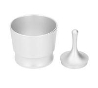 Baxnore Tasse doseuse de sélecteur de poudre de café en alliage d'aluminium de qualité supérieure avec poignée ergonomique pour machines à expresso Portafilter 51 mm 53 mm 58 mm po (Argent)
