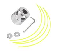 Baxnore Tête de Coupe de Rechange Professionnelle en Aluminium pour tondeuses et débroussailleuses - Pièces détachées durables pour Outils de Jardin - Couleur Argent - 252 g