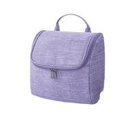 Baxnore Trousse de Toilette de Grande capacité, Organisateur Suspendu de Voyage, Sac de Rangement de Salle de Bain en Tissu Oxford pour Femmes et Hommes 22x21.5x11cm (Violette)