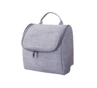 Baxnore Trousse de Toilette de Grande capacité, Organisateur Suspendu de Voyage, Sac de Rangement de Salle de Bain en Tissu Oxford pour Femmes et Hommes 22x21.5x11cm (Grise)