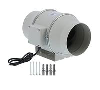 Baxnore Ventilateur de conduit en ligne extracteur d'air Ventilation d'échappement ventilateur domestique HF-150PE 3000 tr/min AC220V