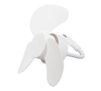 Baxnore Ventilateur flexible USB ABS cou pliable fonctionnement silencieux Mini ventilateur de refroidissement portable alimenté par USB pour bureau, maison, voyage, banque d'alime