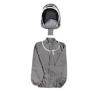 Baxnore Veste de Costume d'apiculture Professionnelle avec Capuche détachable Coton épaissi Équipement de Protection du Corps Entier Poignets élastiques Tenue d'apiculteur