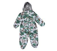 Baxnore Veste de costume d'apiculture professionnelle avec double fermeture éclair, blouse de protection pour apiculteur, ultra légère, respirante, en coton et polyester, fournitur (XXL)