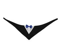 Baxnore Vêtements de Mariage en Polyester pour Animaux de Compagnie, Ensemble de Costumes pour Chiens Formels avec nœud Papillon et Bandana, Design Confortable pour Les Grands chie (Rouge) (Rouge)