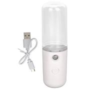 Baxnore Visage Nano Mist Pulvérisateur Portable USB Hydratant Mister Hydrator Vibration pour une utilisation à domicile en voyage avec un matériau ABS robuste Réservoir de 50 ml (Blanche)