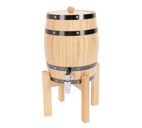 Baxnore Whisky en bois de chêne de vin de 3L avec le stockage vertical de grande capacité de robinet pour le brassage à la maison de vin bière de whisky support matériel de chêne i