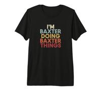 Baxter Name Baxter Personalized Name First Given T-Shirt Haut de Gamme