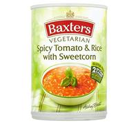 Baxters Vegetarian Spicy Tomato & Rice with Sweetcorn Soup 400g