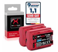 Baxxtar 2X MaxProtect Batterie NP-W235 2600mAh Remplacement pour Fuji NPW235 NP W235 avec capteur NTC et boîtier V1 Compatible avec Fujifilm GFX-50s II GFX-100S GFX-100 II X-H2 X-H2S X-S20 X-T4 X-T5