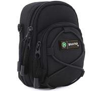 Baxxtar Blackstar (L) Housse Sac Appareil Photo - Noir - pour Coolpix A1000 - Lumix DC TZ200 TZ95 DMC TZ100 TZ90 LX15 - PowerShot SX730 SX740 HS G5 X II G7 x Noir