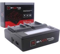 Baxxtar Chargeur Dual LCD USB pour Batteries Sony BP-U30 BP-U35 BP-U60 BP-U65 BP-U70 BP-U90 BP-U95 BP-U100 - pour caméras Sony PMW EX1/EX1r EX3 F3 100 150 160 200 - Mode Turbo 1500mA et Sortie USB
