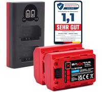 Baxxtar Chargeur USB Double LCD + 2X Batterie NP-FZ100 2600mAh Compatible avec Sony Alpha 6600 6700 A6600 A6700 A1 A9 9 R S II A7 III IV A7R 7 C 7CR 7S 7R A7III R V R3 R4 FX3 FX30 A7C2 A7R3 NPFZ100