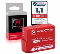 Baxxtar Compatible avec Batterie Panasonic DMW BLC12 E (réel 1100mAh) Lumix DC FZ1000 II G91 DMC GX8 G70 G80 G81 G7 G6 G5 FZ2000 FZ1000 FZ330 FZ300 FZ200