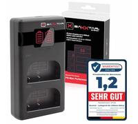 Baxxtar DMW-BLK22 DMW-BLF19 PD-MaxPerformance 1619422 Chargeur de Batterie USB-C Mini Dual LCD Compatible PD/QC 1500 mA