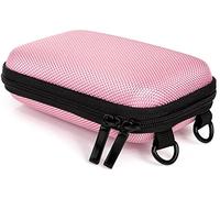 Baxxtar Hardcase PURE PINK S Housse Sacoche pour appareil photo compact - bandoulière et boucle de ceinture - en Pink Rose - CyberShot DSC WX350 W810 W830 - Pixpro FZ43 FZ51 FZ55 - Realishot DC5200 ..