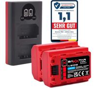 Baxxtar Kit 2X NP-FZ100 Batterie 2600mAh & Chargeur 18582 USB-C Dual LCD | Compatible avec Sony Alpha A7 A9 FX3 FX30 A6600 A6700 A1 A9II A7III A7IV A7R 7C 7CR 7S 7R A7C2 A7R3